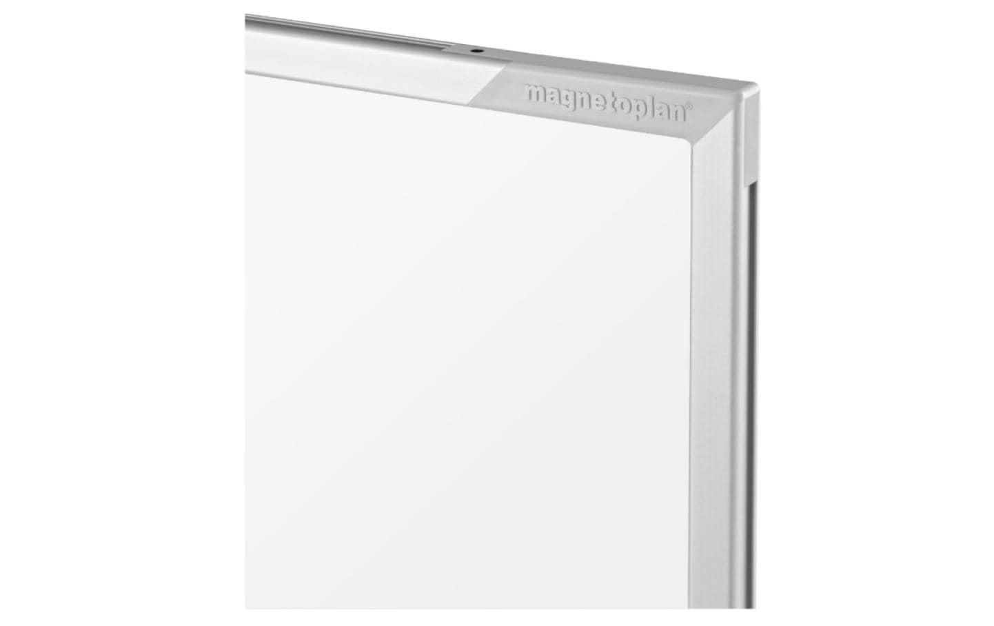 Magnetoplan Whiteboard – 220 × 120 cm, Emaille, Alu-Rahmen, Wandmontage, inkl. Stiftablage – 1-teilig