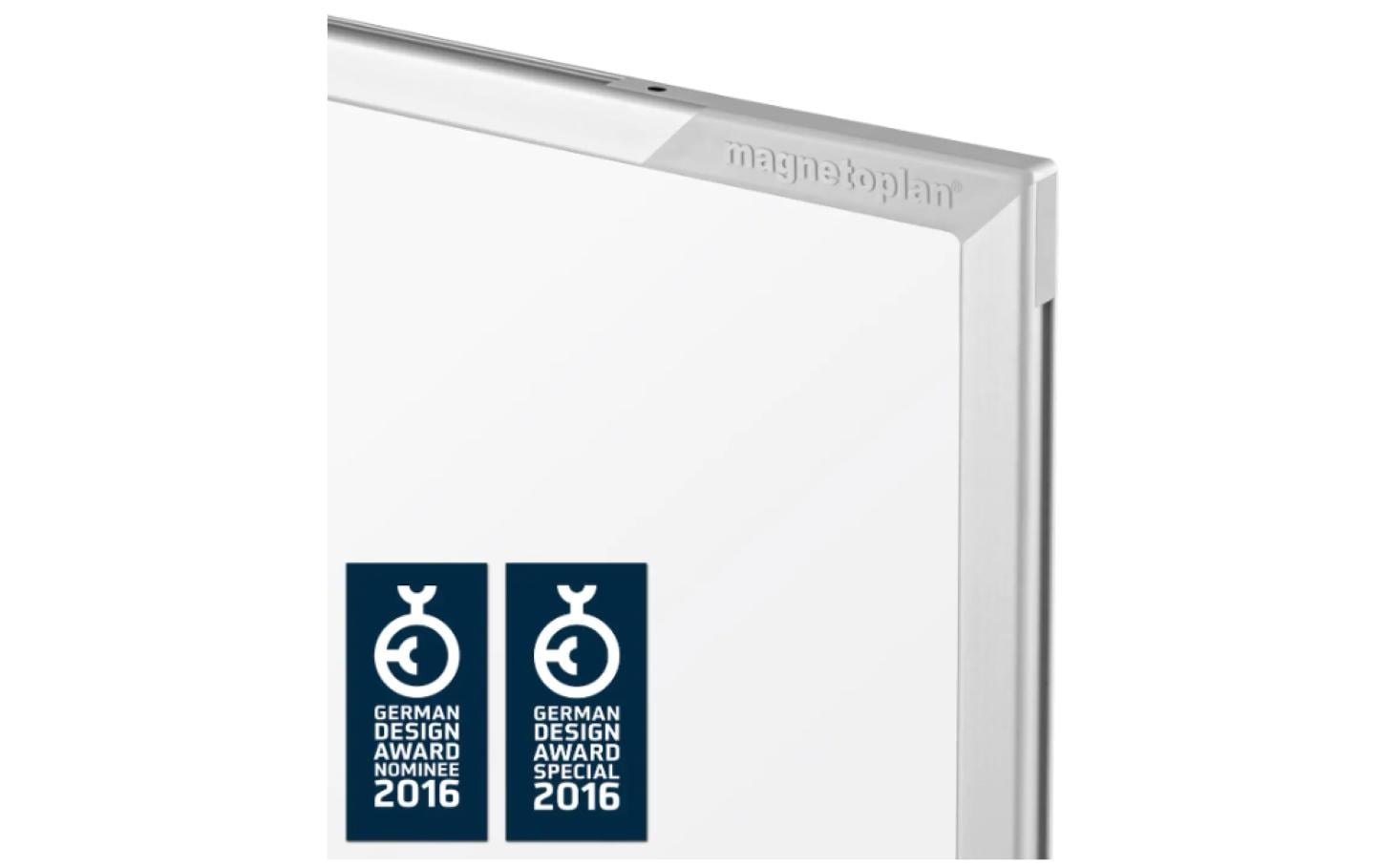 Magnetoplan Whiteboard – 150 × 100 cm, Aluminiumrahmen, Wandmontage, inkl. Stiftablage