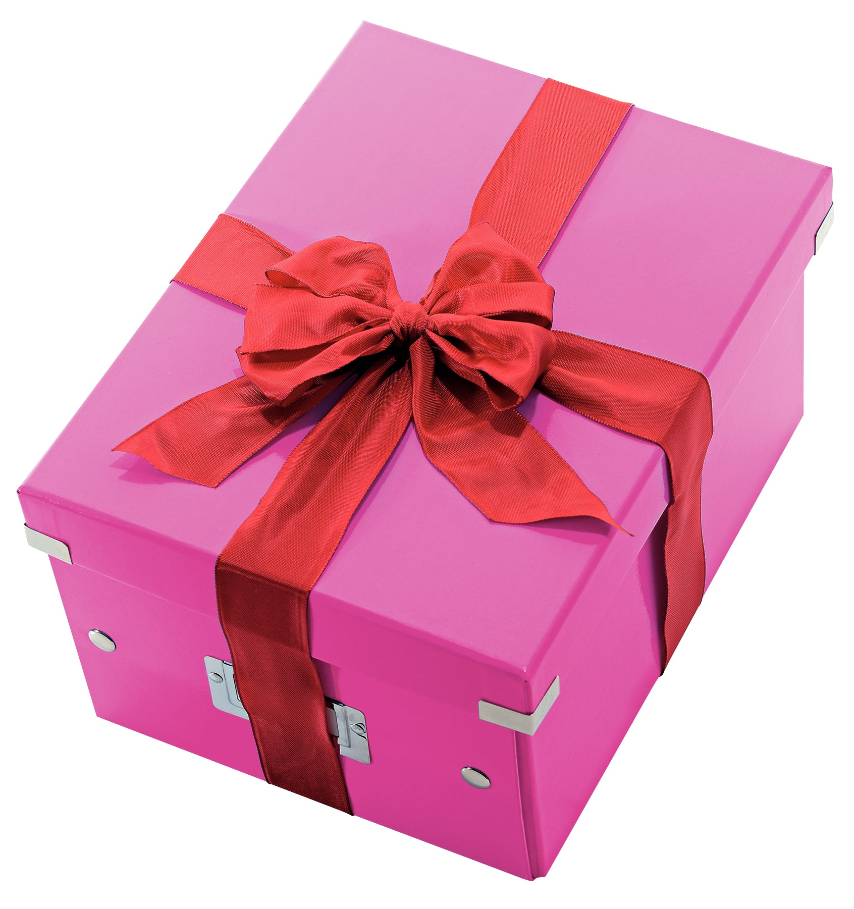 Leitz Click&Store Aufbewahrungsbox 17 l – für A4, mit Deckel, stapelbar, mit Tragegriff, pink, PP