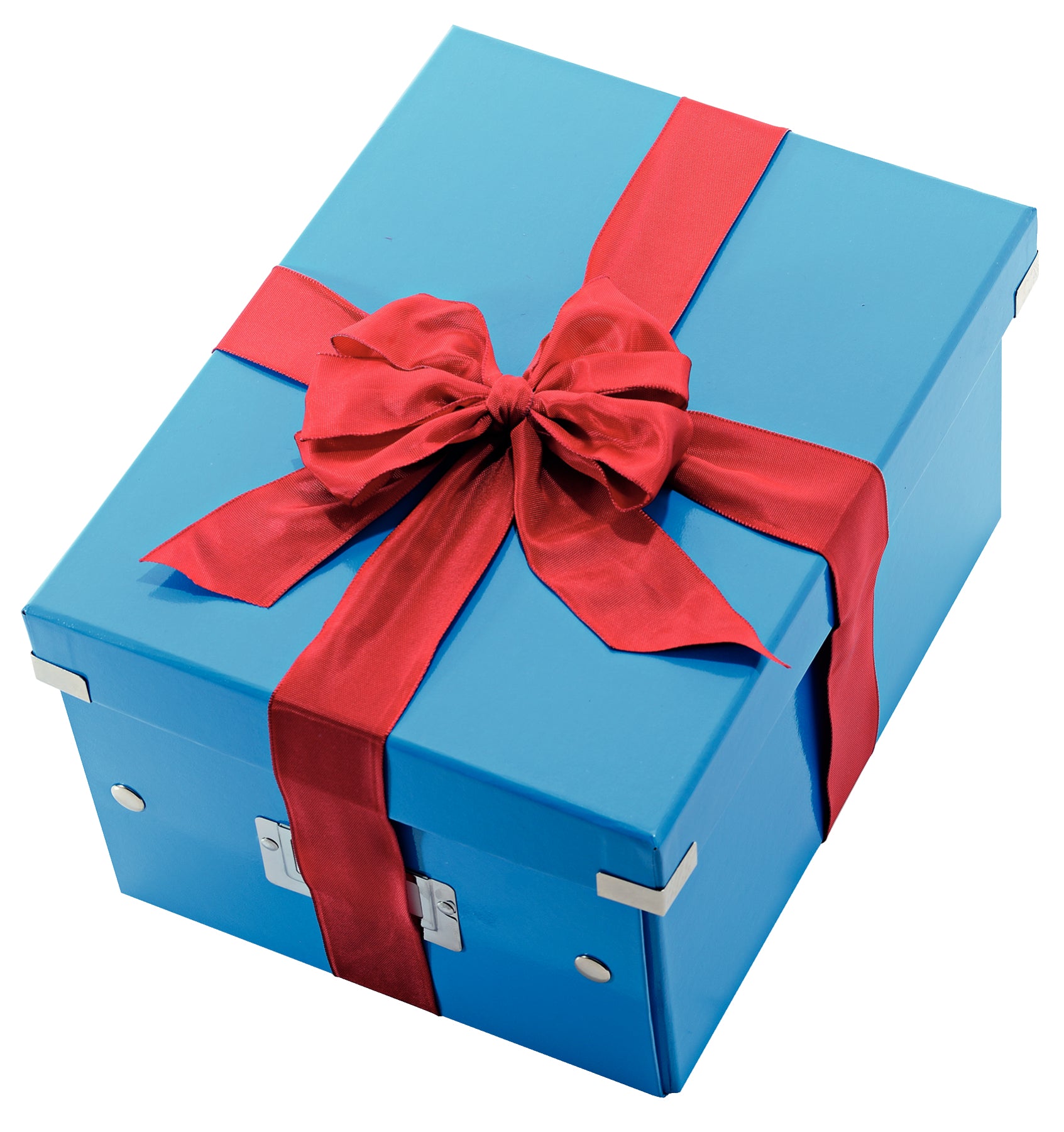 Leitz Click & Store Aufbewahrungsbox 17 l – für A4, mit Deckel, stapelbar, mit Etikettenhalter, blau, MDF/PP
