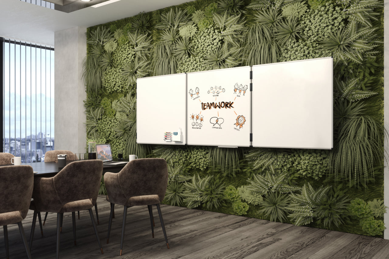 Legamaster Unite Plus Klapptafel – Emaille, magnetisch, beidseitig – 200 × 100 cm