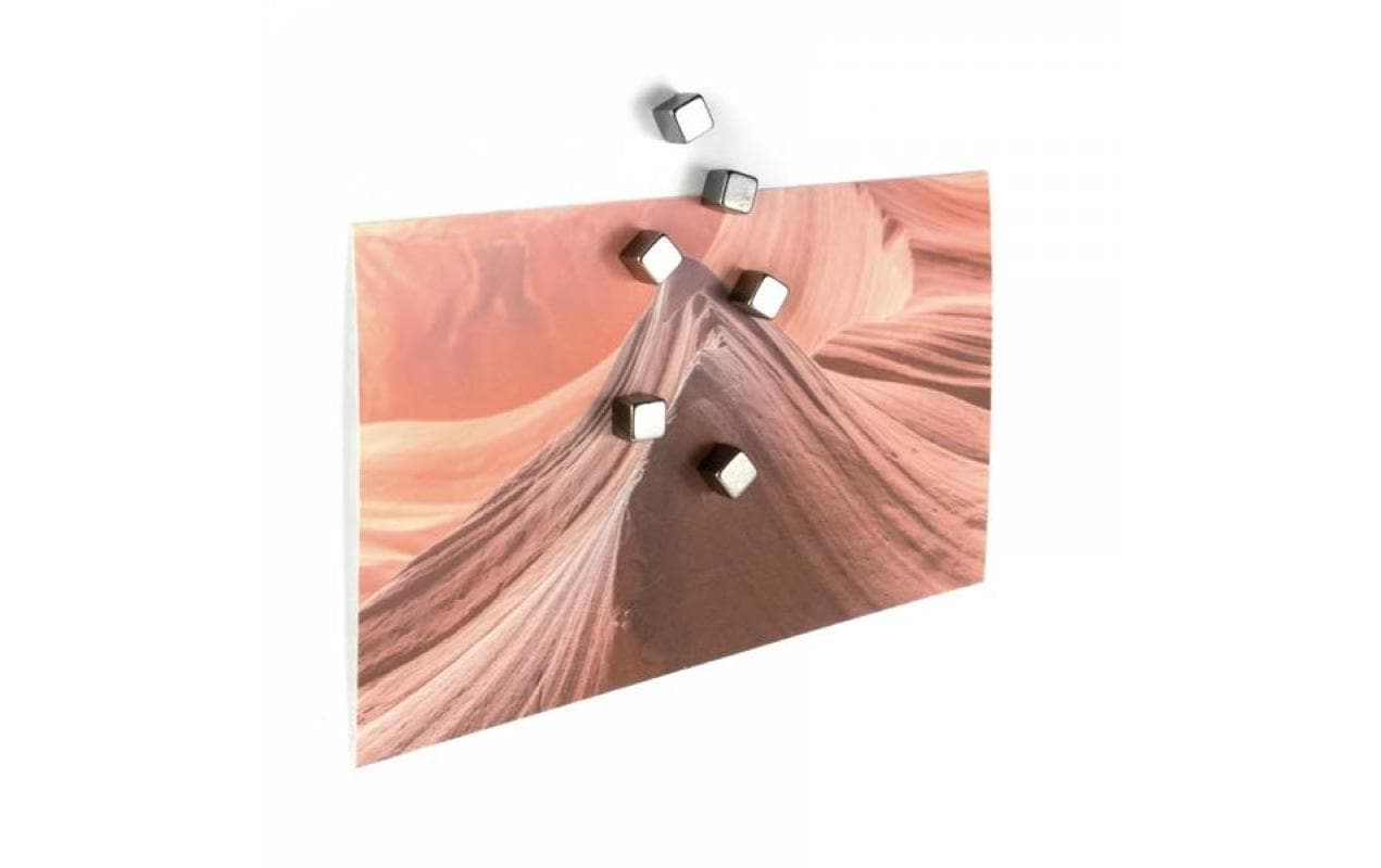 Trendform Magnetwürfel Superstrong – 8 × 8 × 8 mm – 6 Stück, grau, Neodym