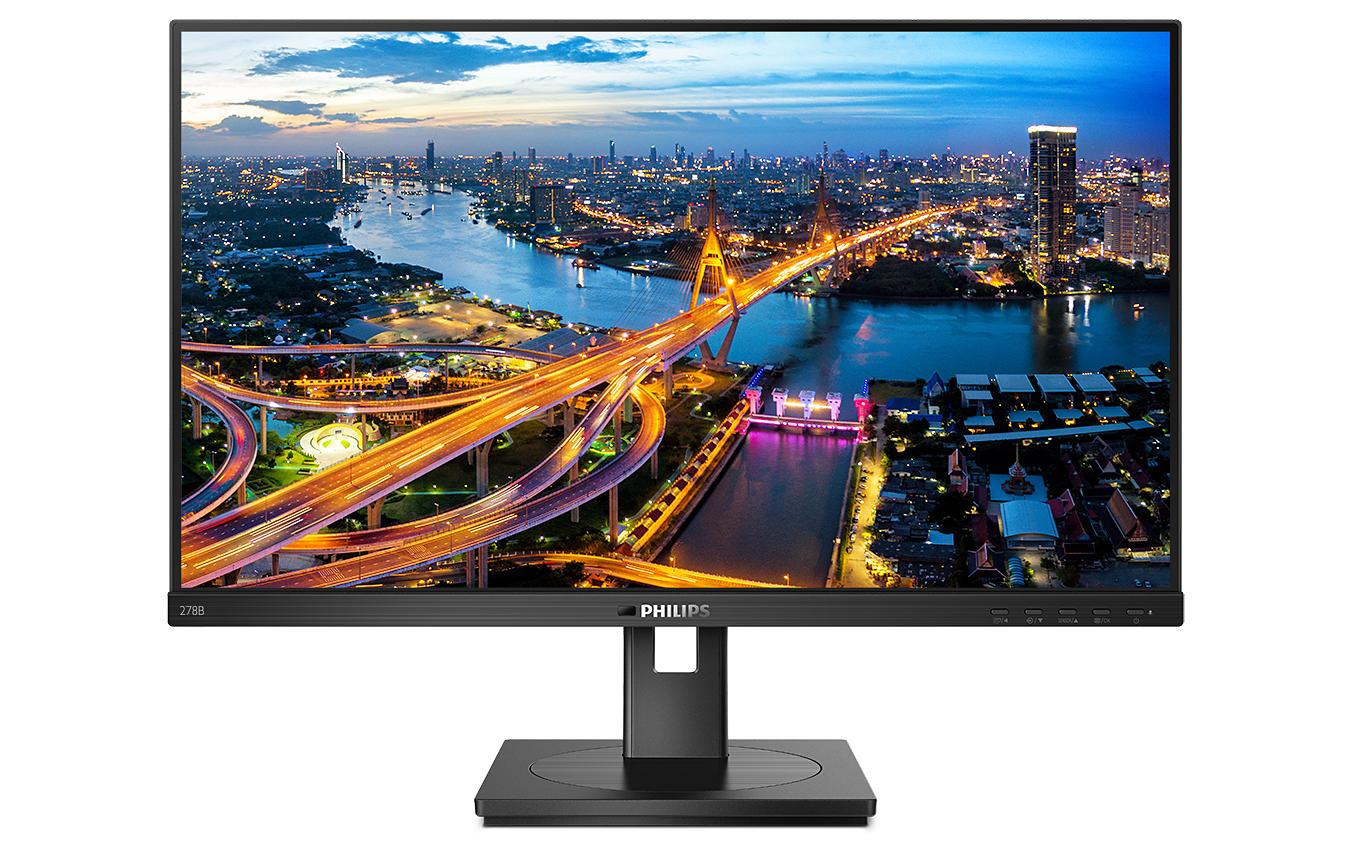 Philips 278B1/00 – Monitor, 27", 3840 × 2160 (UHD 4K), IPS, 60 Hz, 350 cd/m², VESA 100 × 100, Schwarz