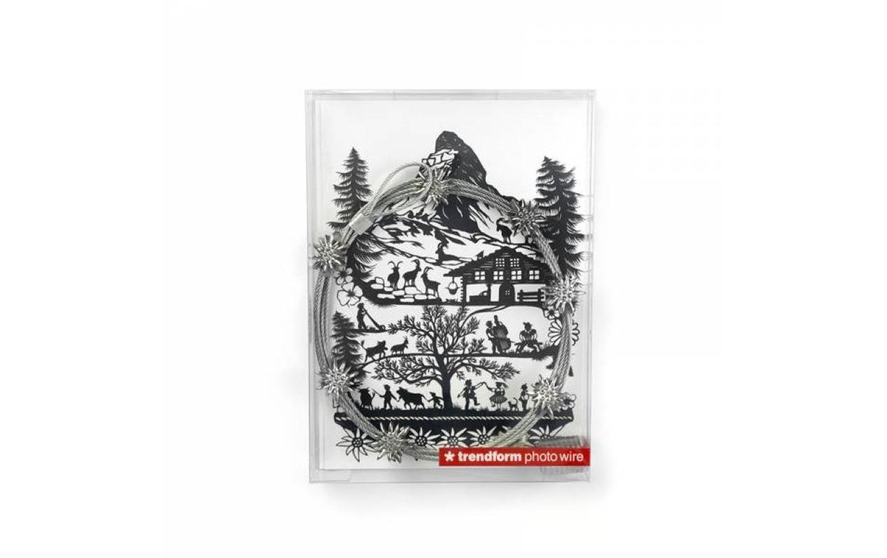 Trendform EDELWEISS Fotoseil – 1,5 m – Neodym-Magnete – Metall, Silber