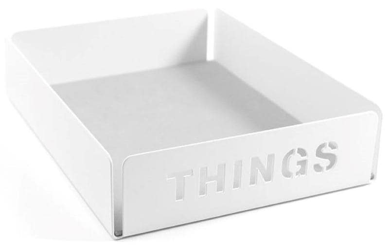Trendform THINGS Ablageschale – weiss, Metall, B 140 × H 40 × T 180 mm