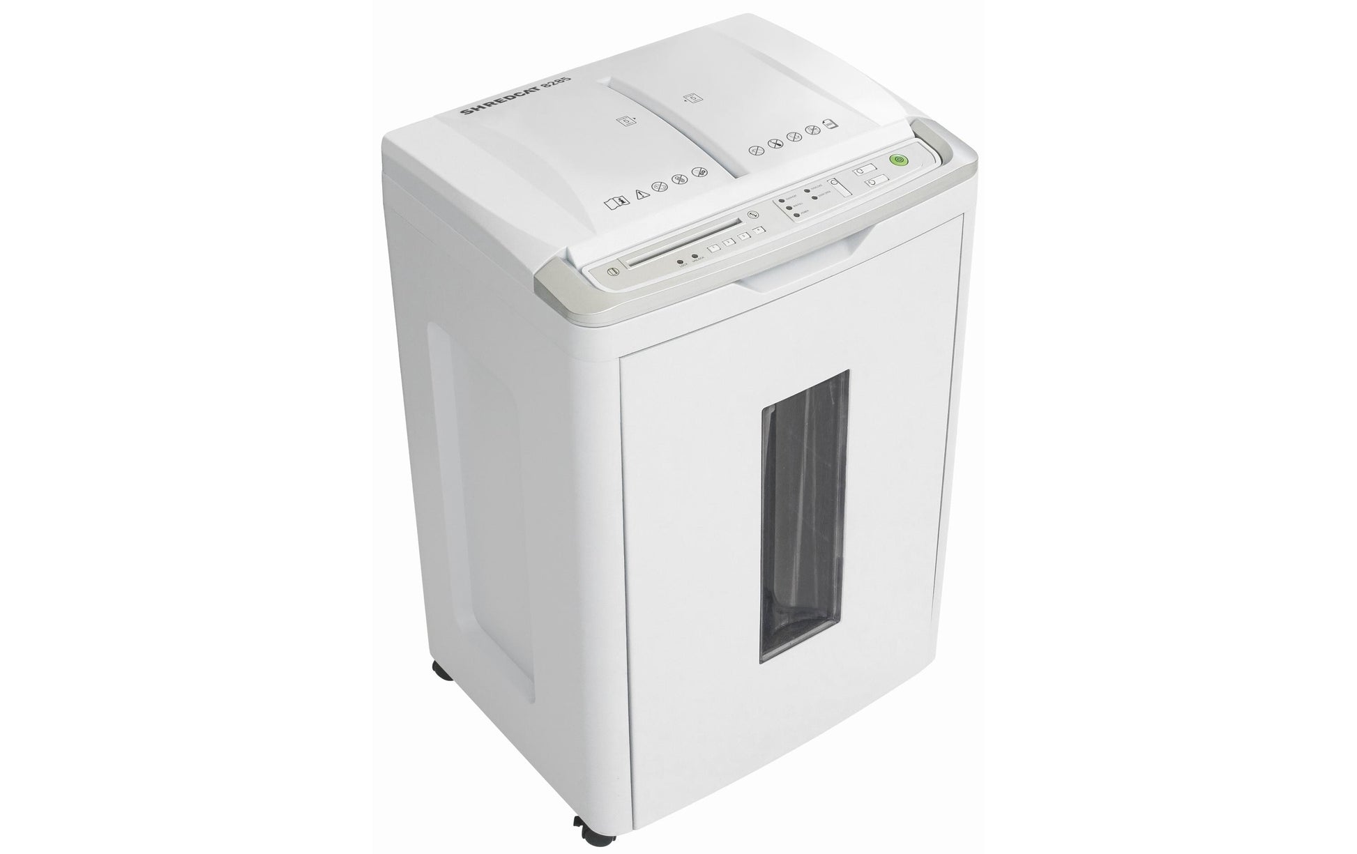 Ideal 8285/CC4X10 – Aktenvernichter mit Autofeed 350 Blatt, DIN P-4, Partikelschnitt 4 × 10 mm, 53 l