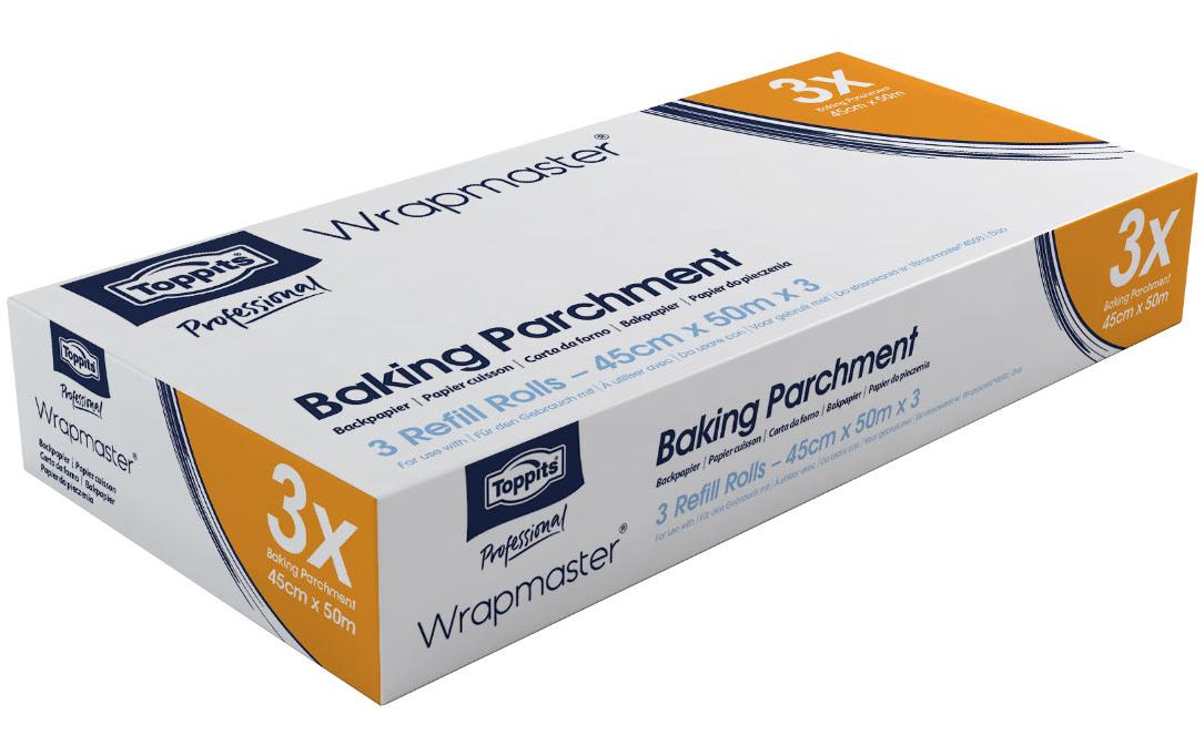 Toppits Backpapier 45 cm × 50 m, 3 Stk.