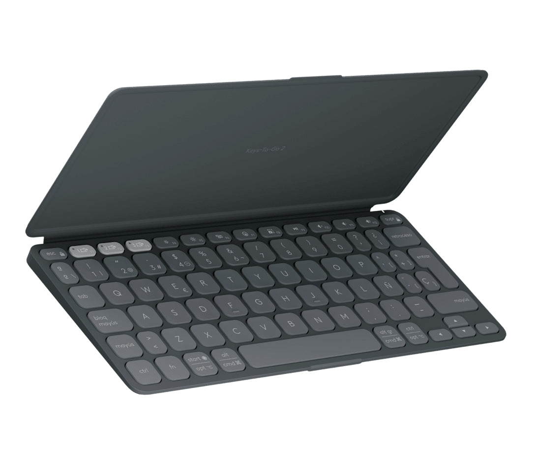 Logitech Keys-To-Go 2 – Tastatur, kabellos (Bluetooth), DE-Layout (DE) – für Windows, macOS & iPadOS u. a.