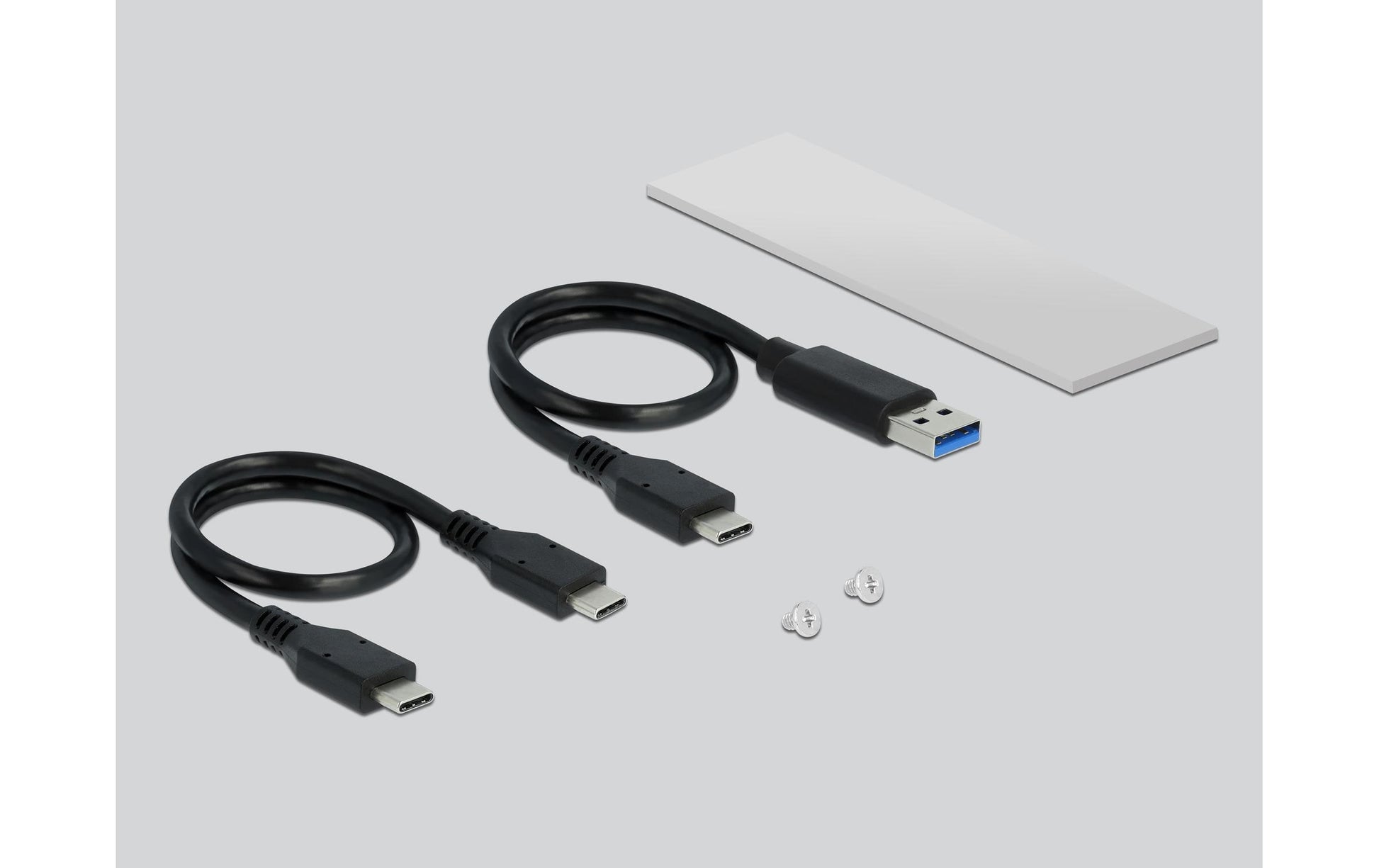 DeLOCK M.2 NVMe zu USB-C 3.2 Gen 2 Gehäuse – 1-Bay Externes SSD-Gehäuse – für M.2 (Key-M, PCIe)