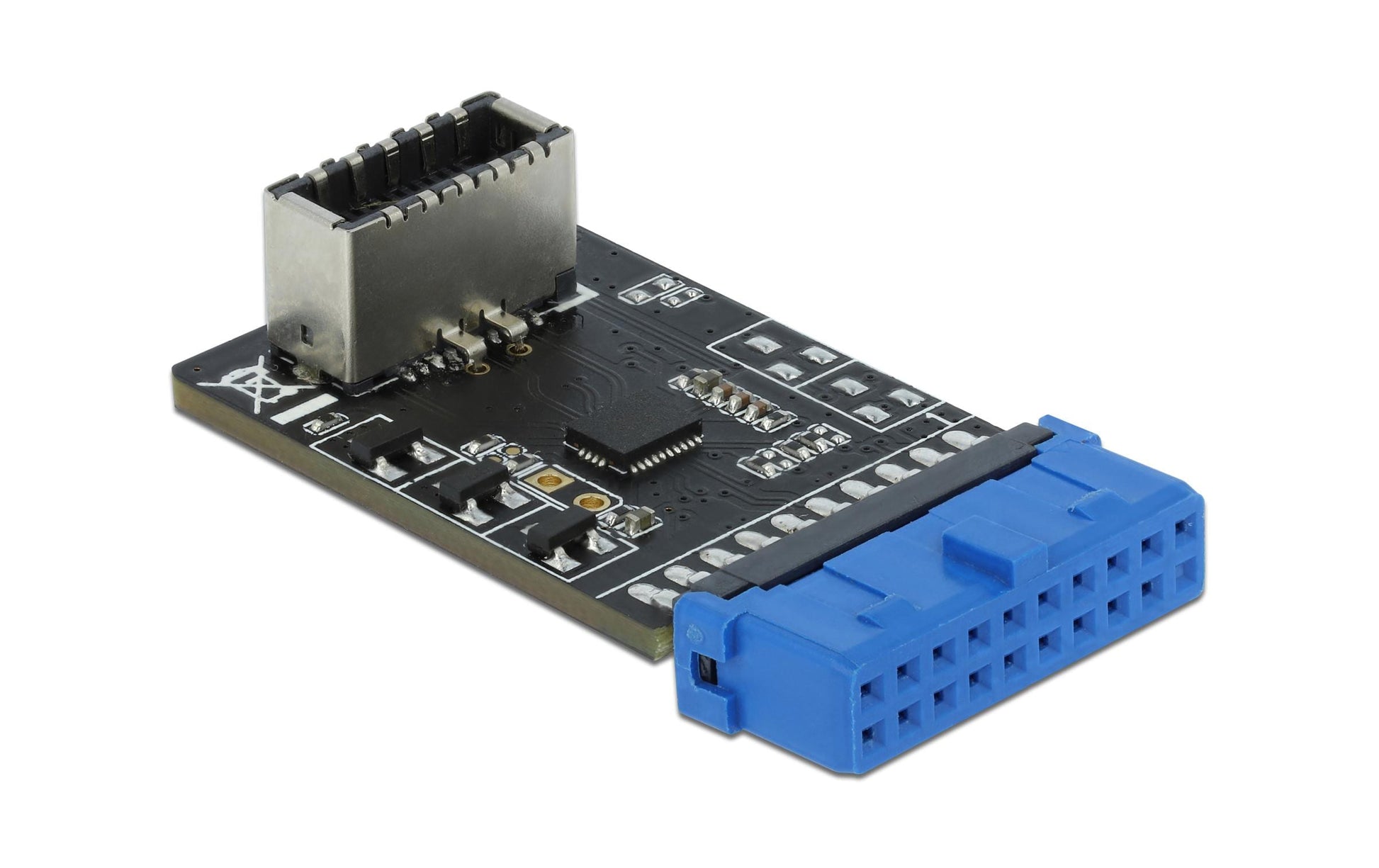 DeLOCK USB-Pinheader zu USB-A Adapter – USB 3.2 Gen 1 (5 Gbit/s), eingebaut, Schwarz