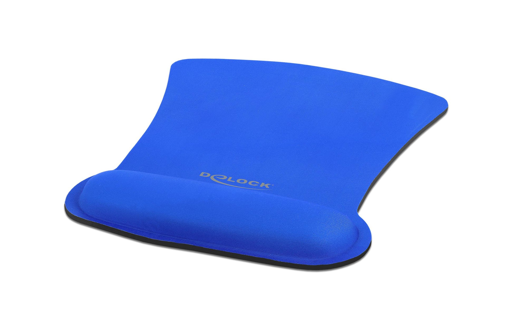 DeLOCK Mauspad mit Handgelenkauflage – Textil – Blau – 207 × 255 mm
