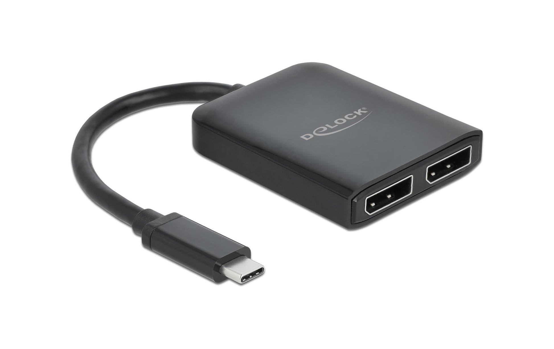 DeLOCK Multiport-Adapter – USB-C, 2× DP, für Windows/Mac