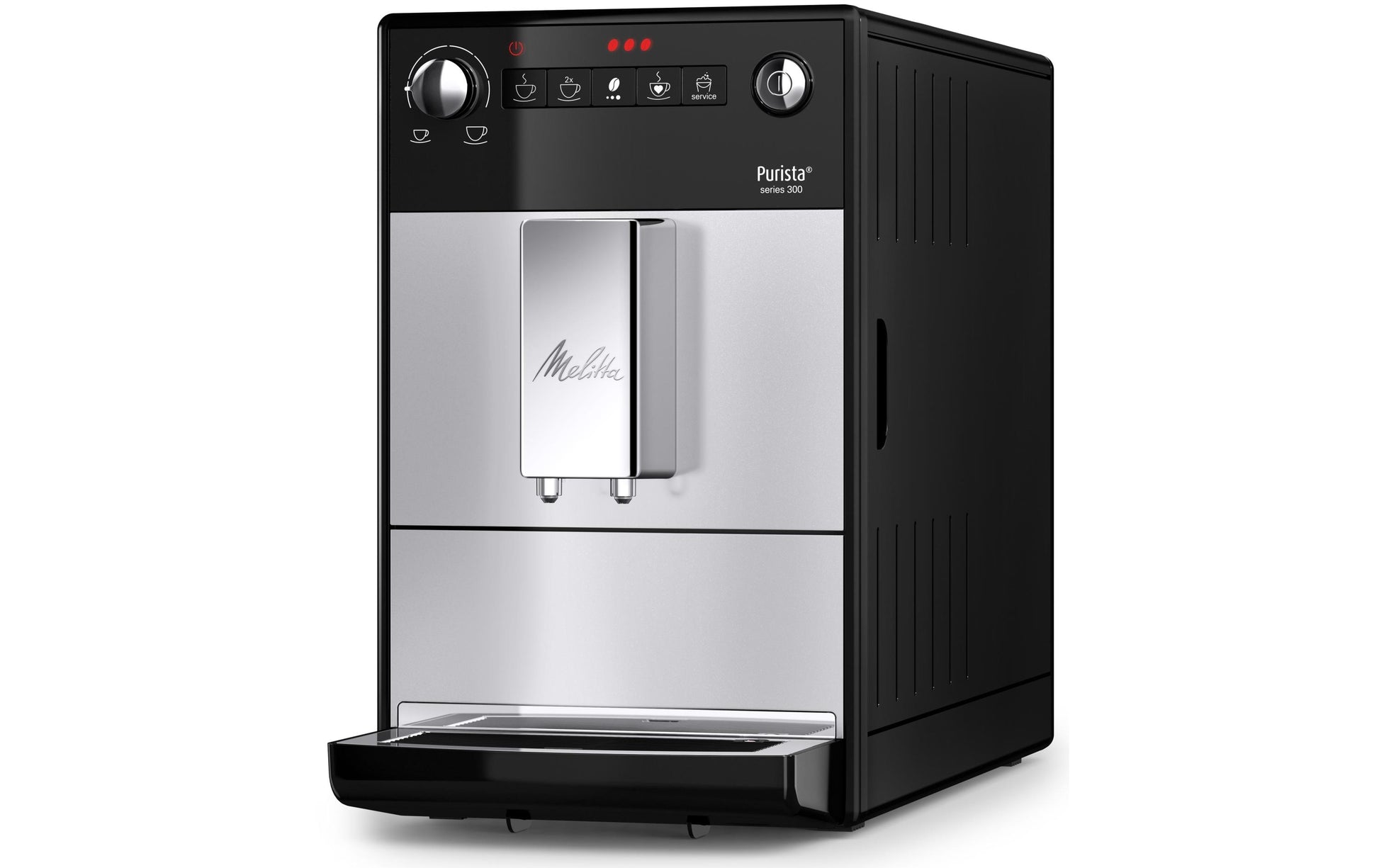 Melitta Purista Kaffeevollautomat – 15 bar, 1,2 l, 125 g, Silber