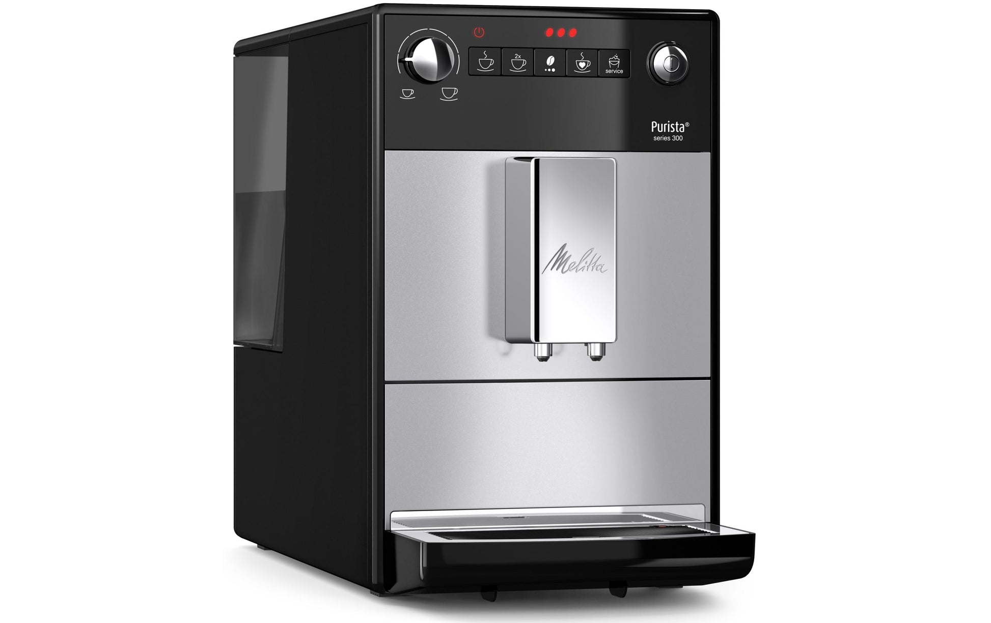 Melitta Purista Kaffeevollautomat – 15 bar, 1,2 l, 125 g, Silber