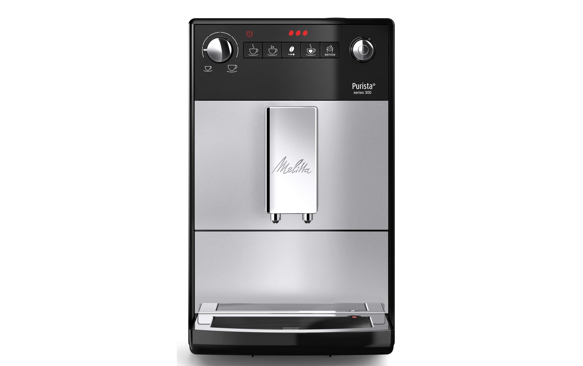 Melitta Purista Kaffeevollautomat – 15 bar, 1,2 l, 125 g, Silber