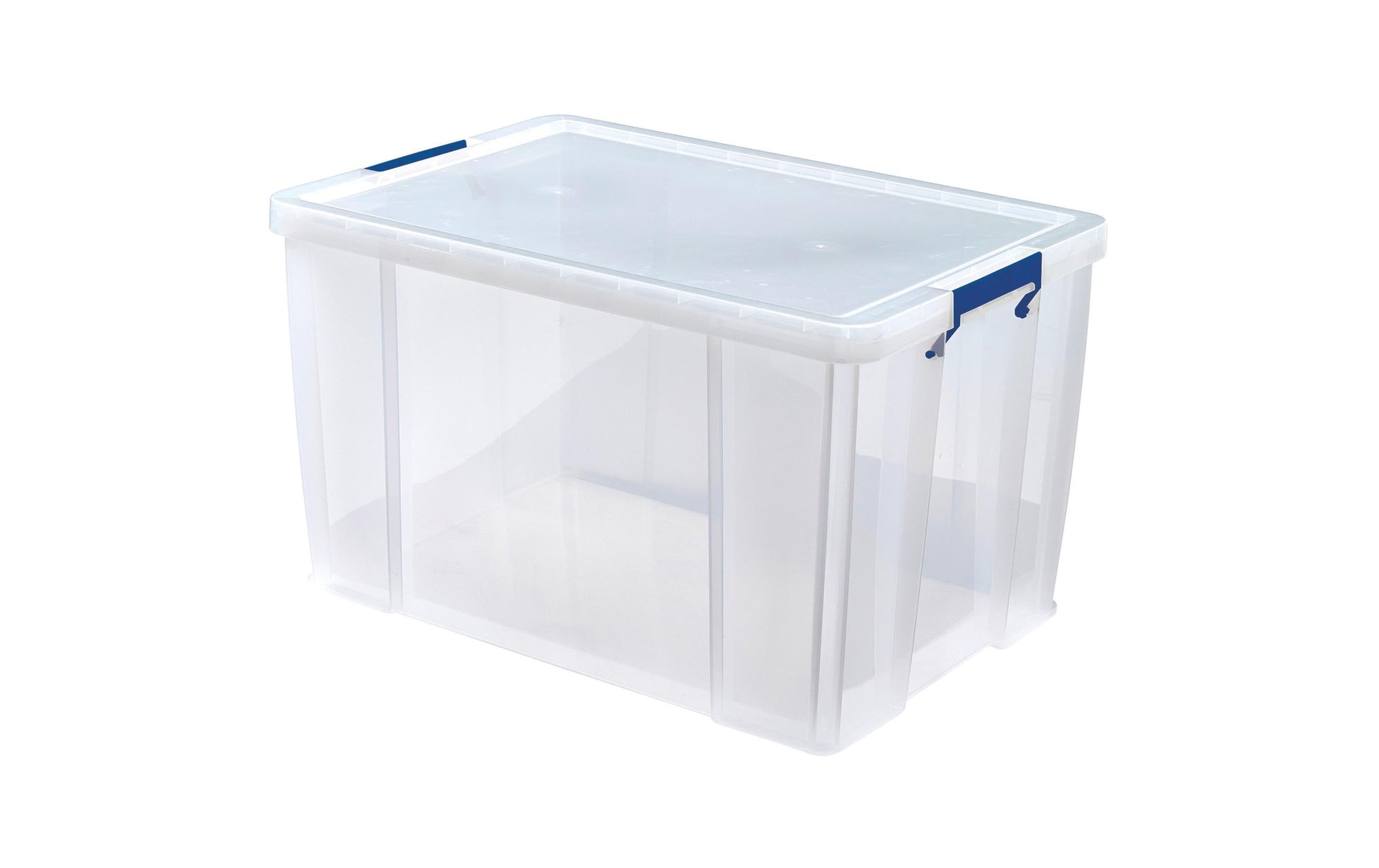 Fellowes ProStore Aufbewahrungsbox 85 L – mit Deckel, 660 × 390 × 440 mm, transparent, Kunststoff (PP)