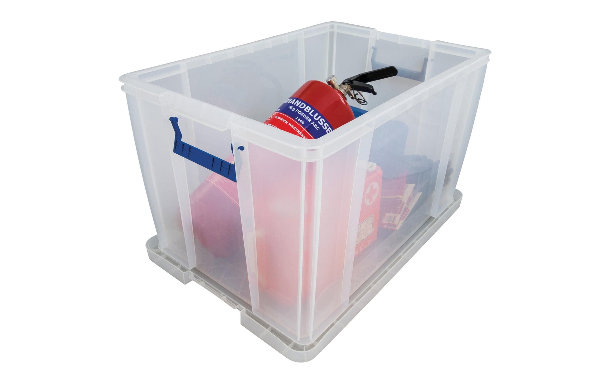 Fellowes ProStore Aufbewahrungsbox 85 L – mit Deckel, 660 × 390 × 440 mm, transparent, Kunststoff (PP)