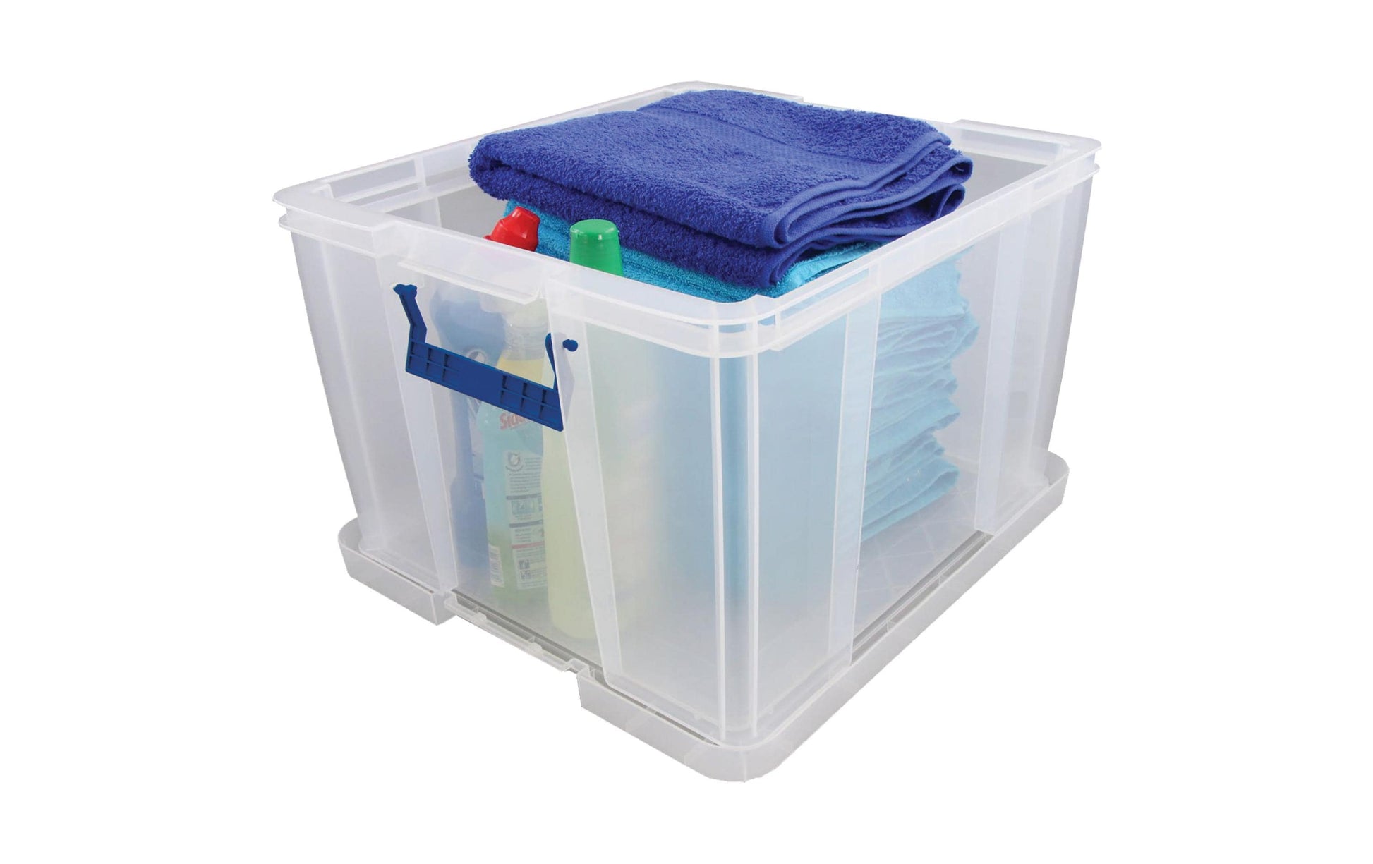 Fellowes ProStore Aufbewahrungsbox 36 L – 475 × 315 × 380 mm, transparent, Kunststoff (PP)