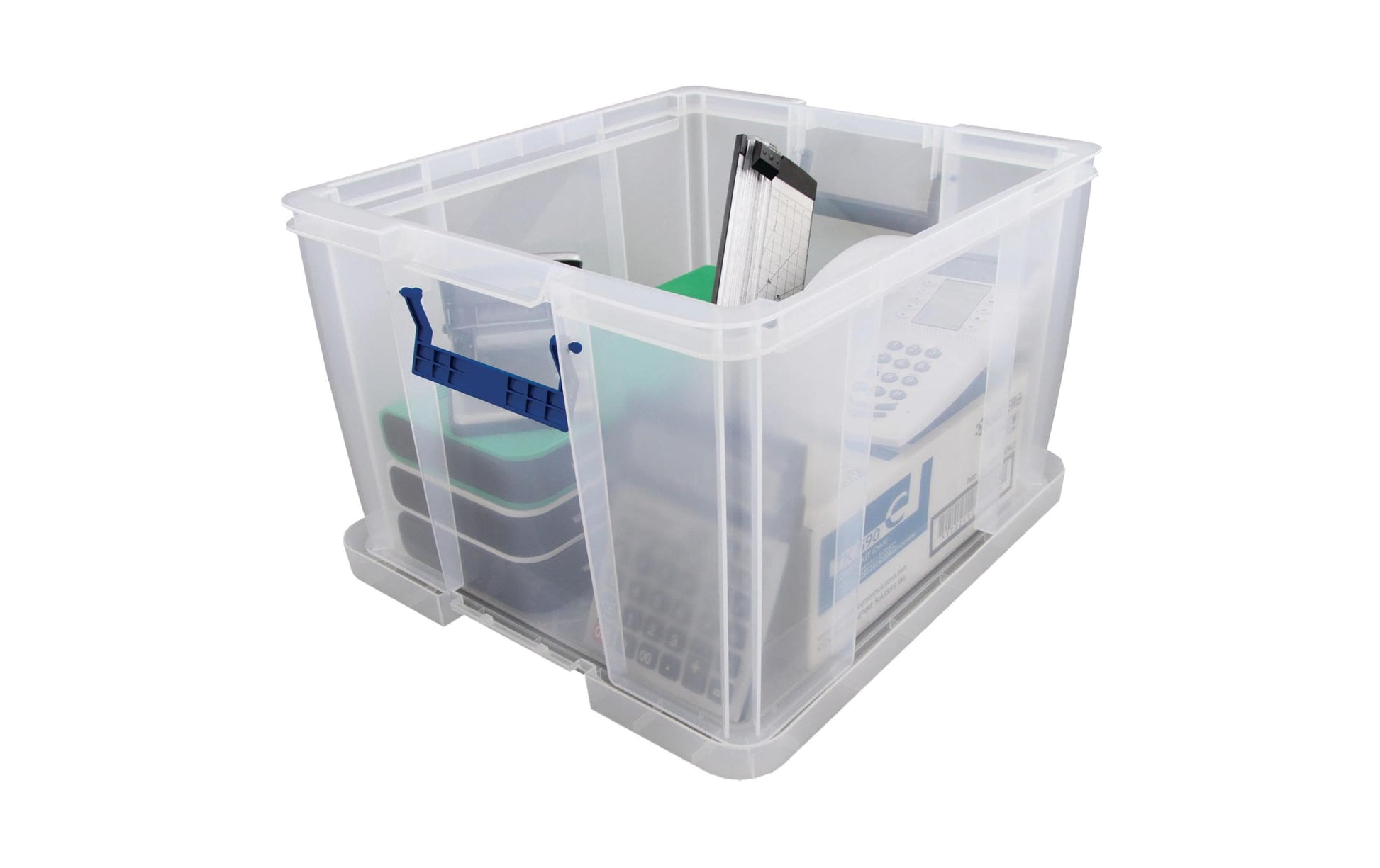 Fellowes ProStore Aufbewahrungsbox 36 L – 475 × 315 × 380 mm, transparent, Kunststoff (PP)