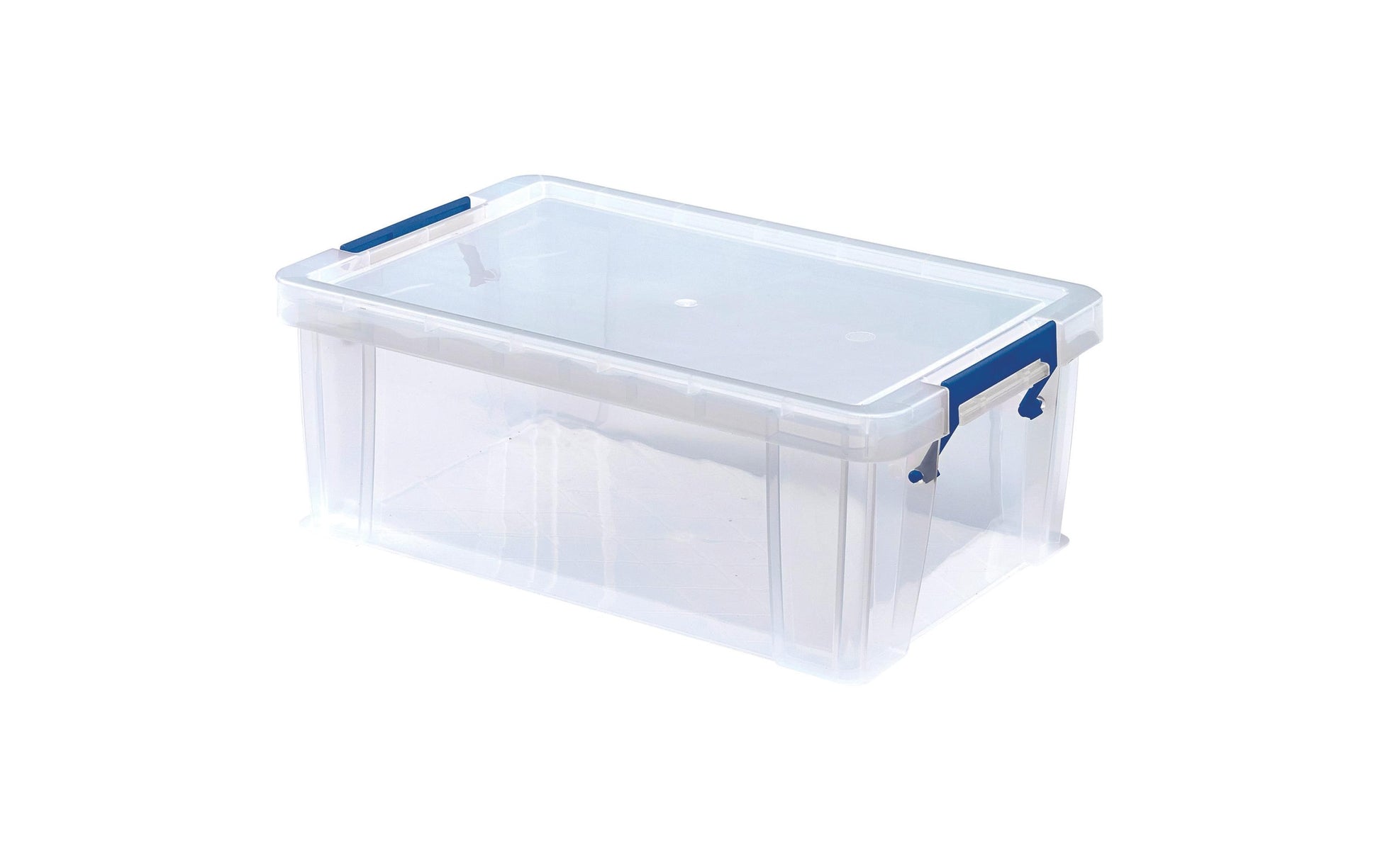 Fellowes ProStore Aufbewahrungsbox 10 l – mit Deckel, 395 × 155 × 255 mm, transparent, 4er Pack
