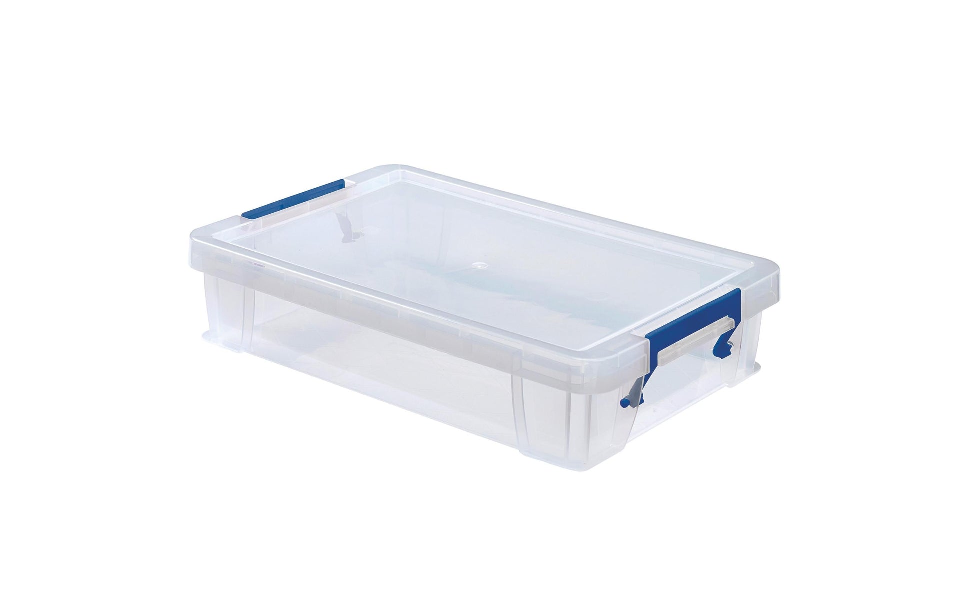 Fellowes Aufbewahrungsbox 5,5 L (mit Deckel) – Polypropylen – transparent – mit Griff – 395 × 90 × 255 mm