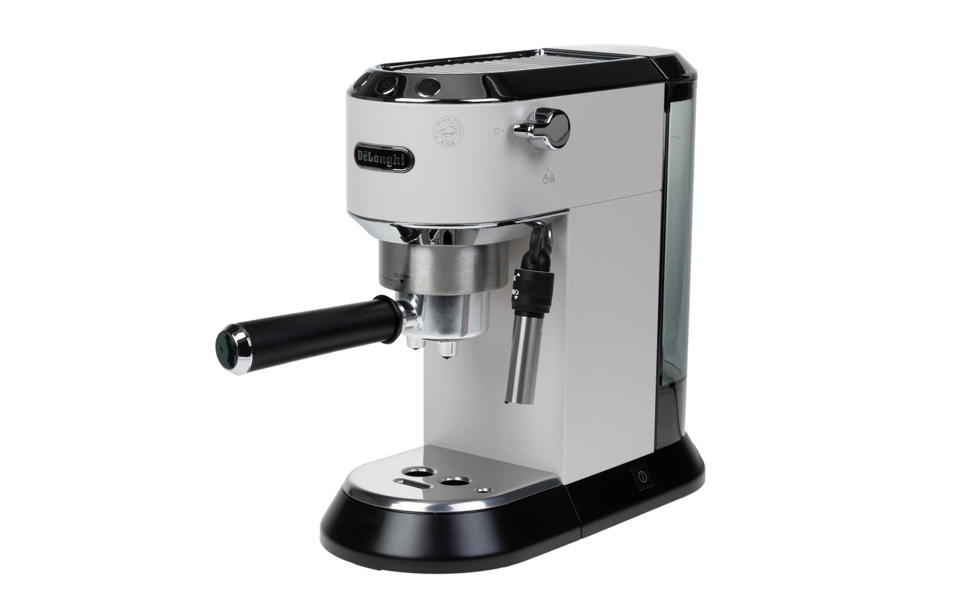 De’Longhi Dedica EC 685.W Siebträgermaschine – für E.S.E.-Pads, 15 bar, 1 l, Weiss