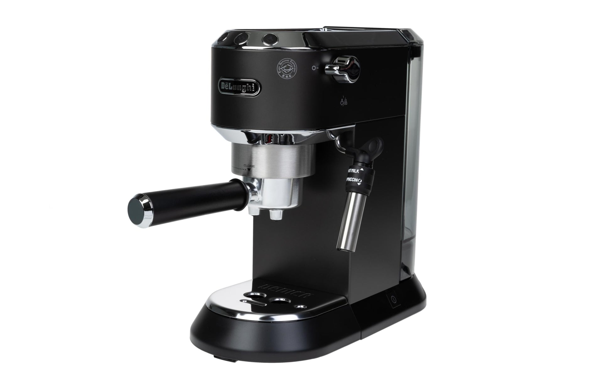 De’Longhi Dedica EC 685.BK Siebträgermaschine – für E.S.E.-Pads, 15 bar, 1 l, Schwarz