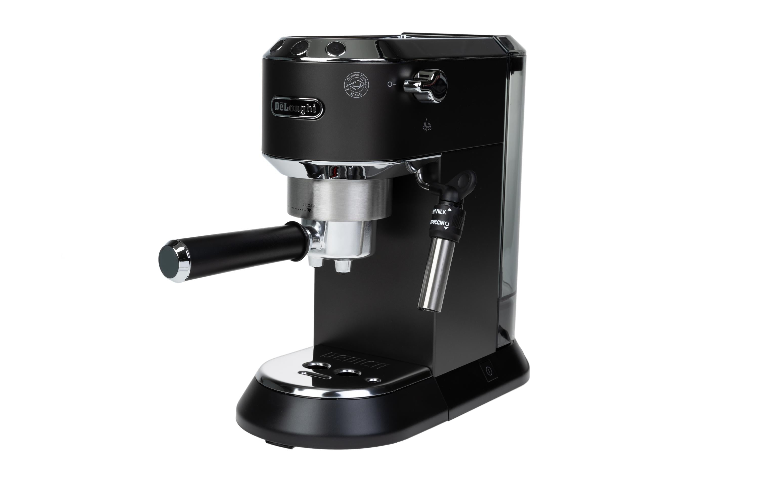 De’Longhi Dedica EC 685.BK Siebträgermaschine – für E.S.E.-Pads, 15 bar, 1 l, Schwarz