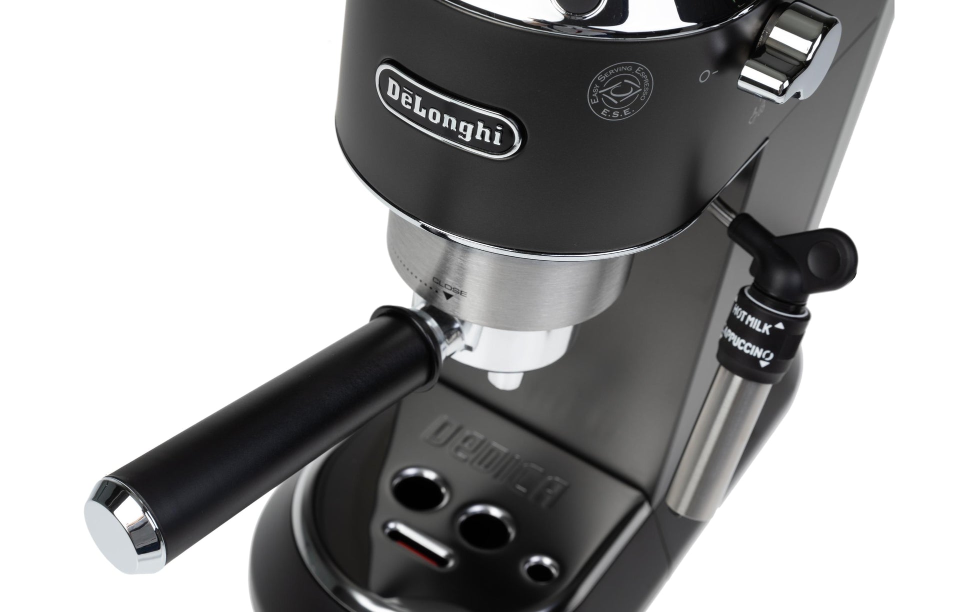 De’Longhi Dedica EC 685.BK Siebträgermaschine – für E.S.E.-Pads, 15 bar, 1 l, Schwarz