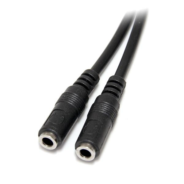 StarTech.com 3,5-mm-Splitterkabel – 3,5-mm-Klinkenstecker zu 2× 3,5-mm-Klinkenbuchsen – 0,2 m
