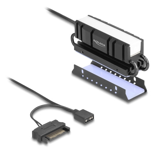 DeLOCK 18460 – M.2-Kühlkörper für M.2 2280, 83×26×34 mm, RGB