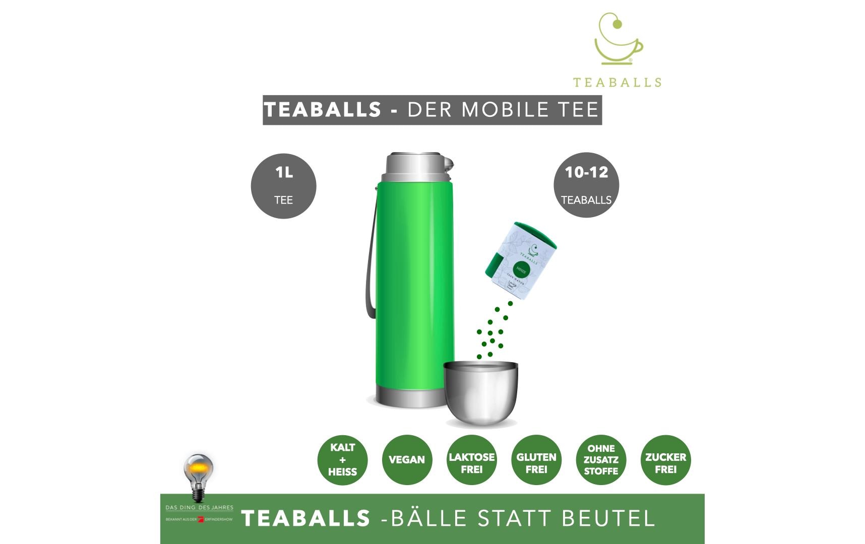Teaballs Kräutertee Ingwer – Instant-Teaballs 140 Stück