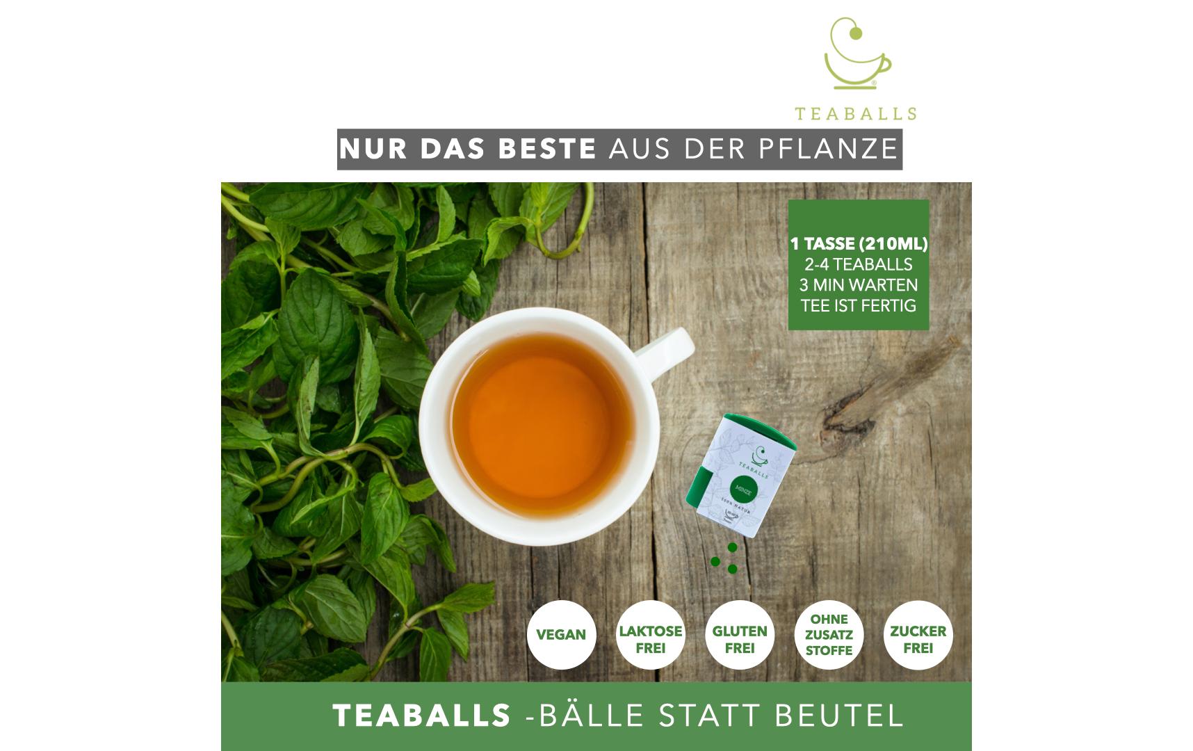 Teaballs Kräutertee Ingwer – Instant-Teaballs 140 Stück