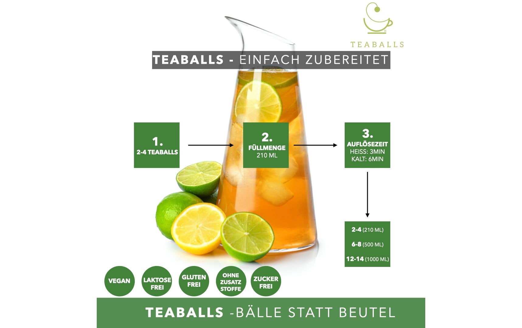 Teaballs Kräutertee Ingwer – Instant-Teaballs 140 Stück