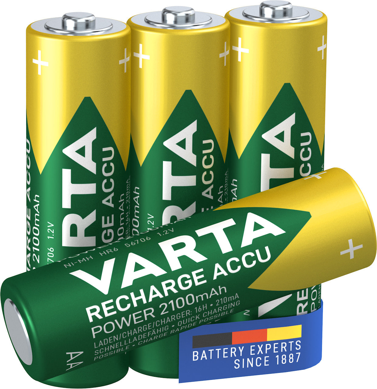 Varta Akku 1,2 V 2100 mAh 2,52 Wh Ni-MH