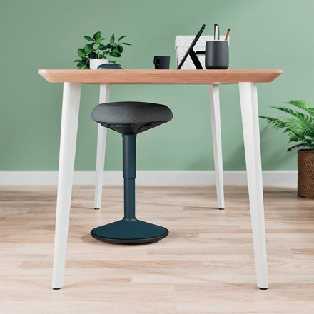 Leitz Hocker Ergo Active – Sitzhöhe 46 cm, 110 kg, Dunkelgrau