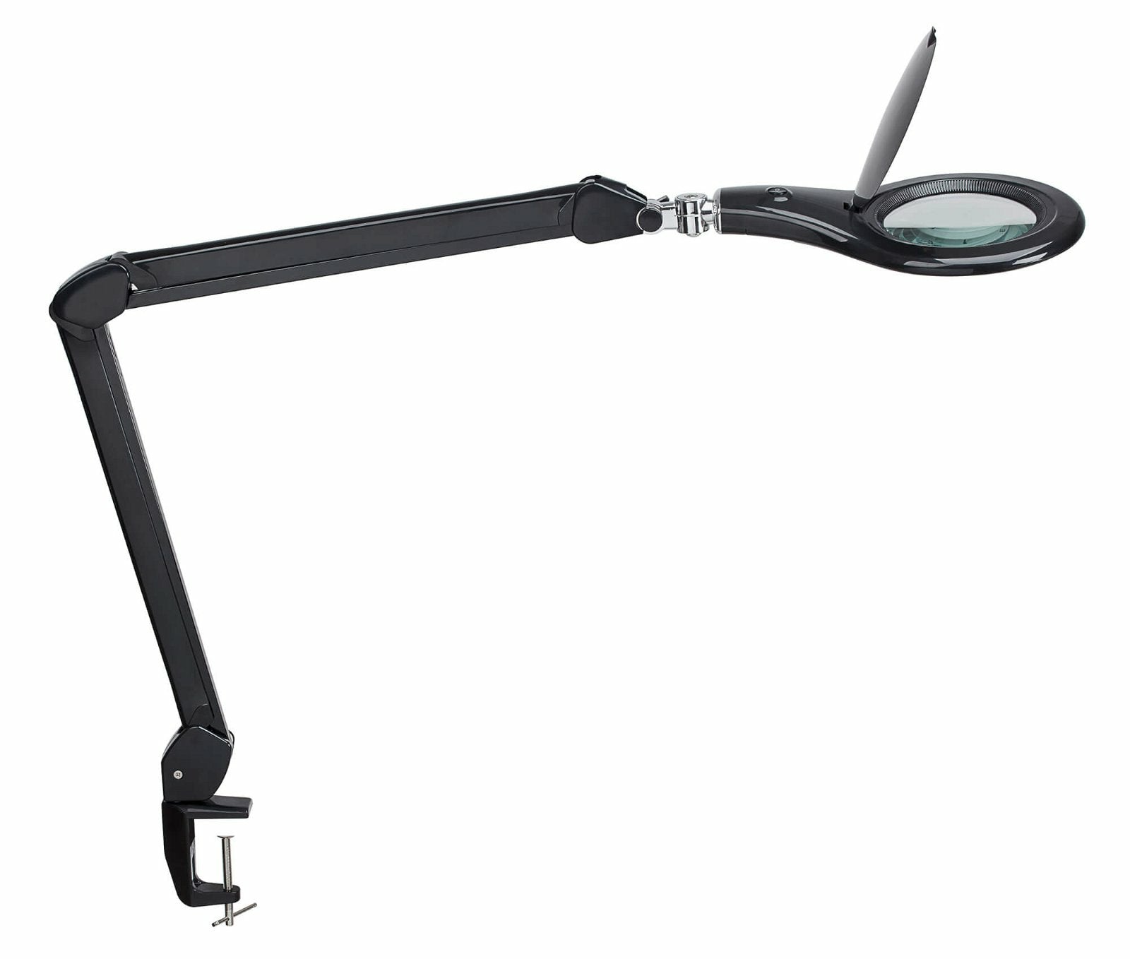 MAUL Makro – Leuchtlupe – 1,75× – Ø 127 mm – mit LED – Klemmfuss