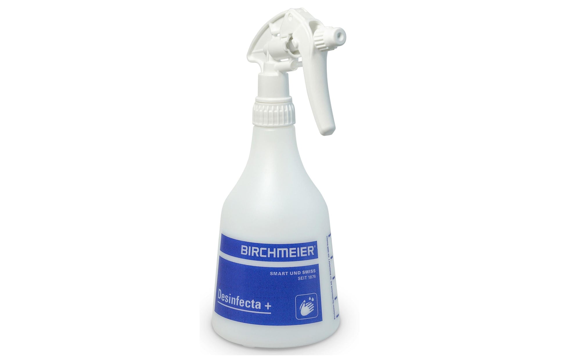 Birchmeier Sprühflasche – 500 ml, transparent, für Desinfektionsmittel