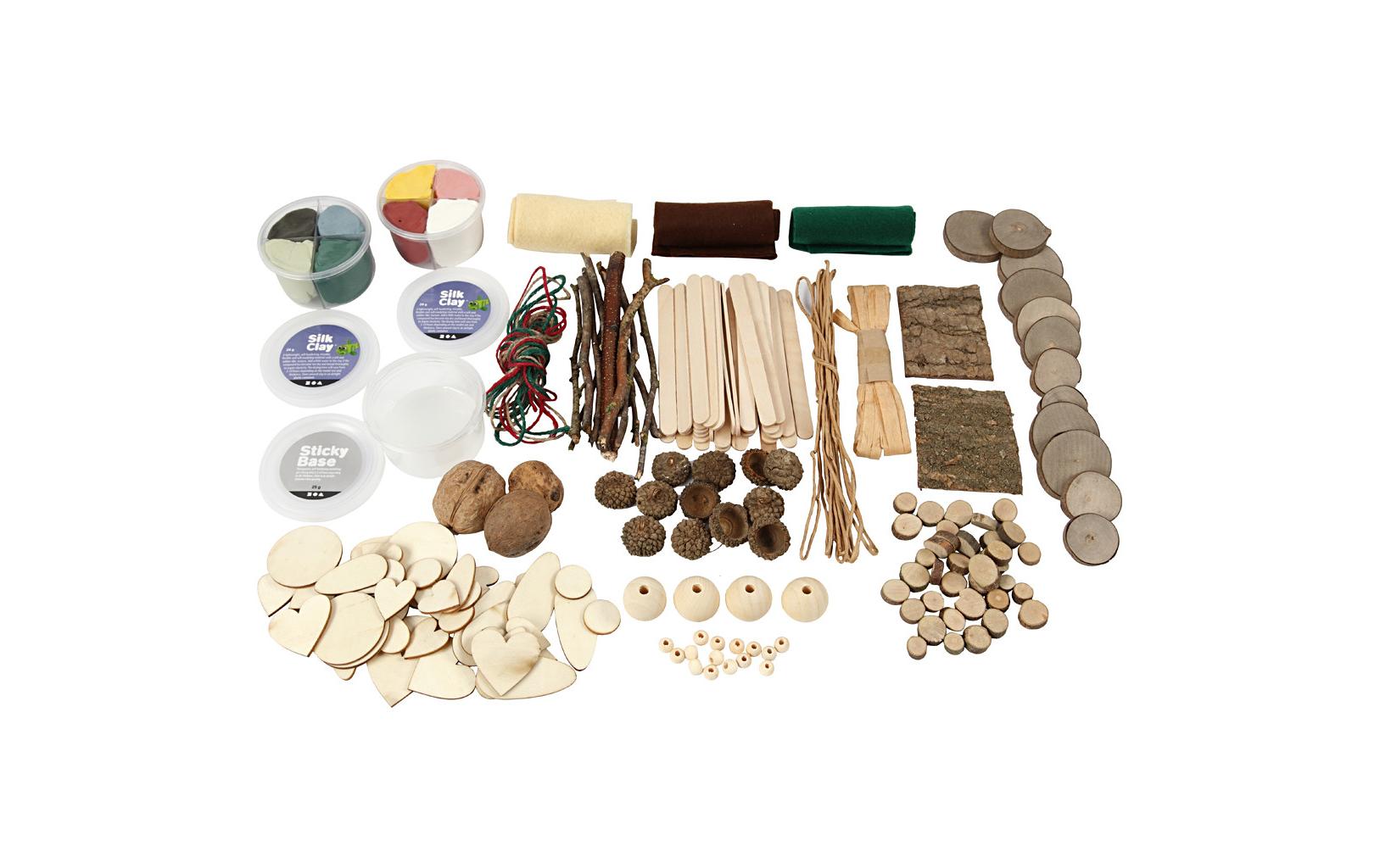 Creativ Company Kreativbox Holz (Birke) – 16-teilig
