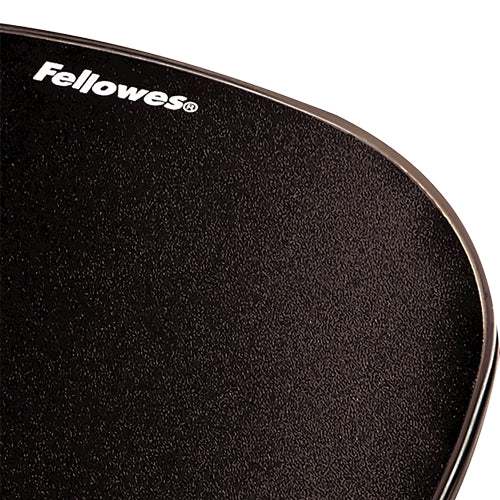 Fellowes Mausmatte mit Handgelenkauflage – Crystals – Gel, abwaschbar – 230×202×15 mm – schwarz