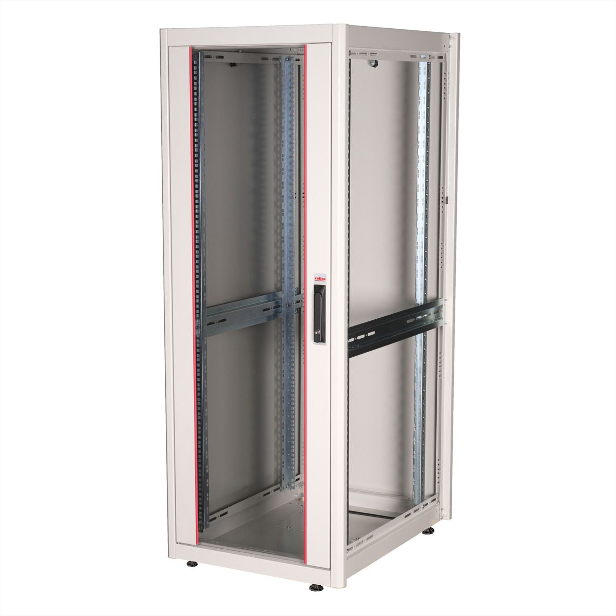 ROLINE Basic – 19" Netzwerkschrank 32U, IP20, abschliessbar, 600 × 800 × 1560 mm, lichtgrau, Stahl
