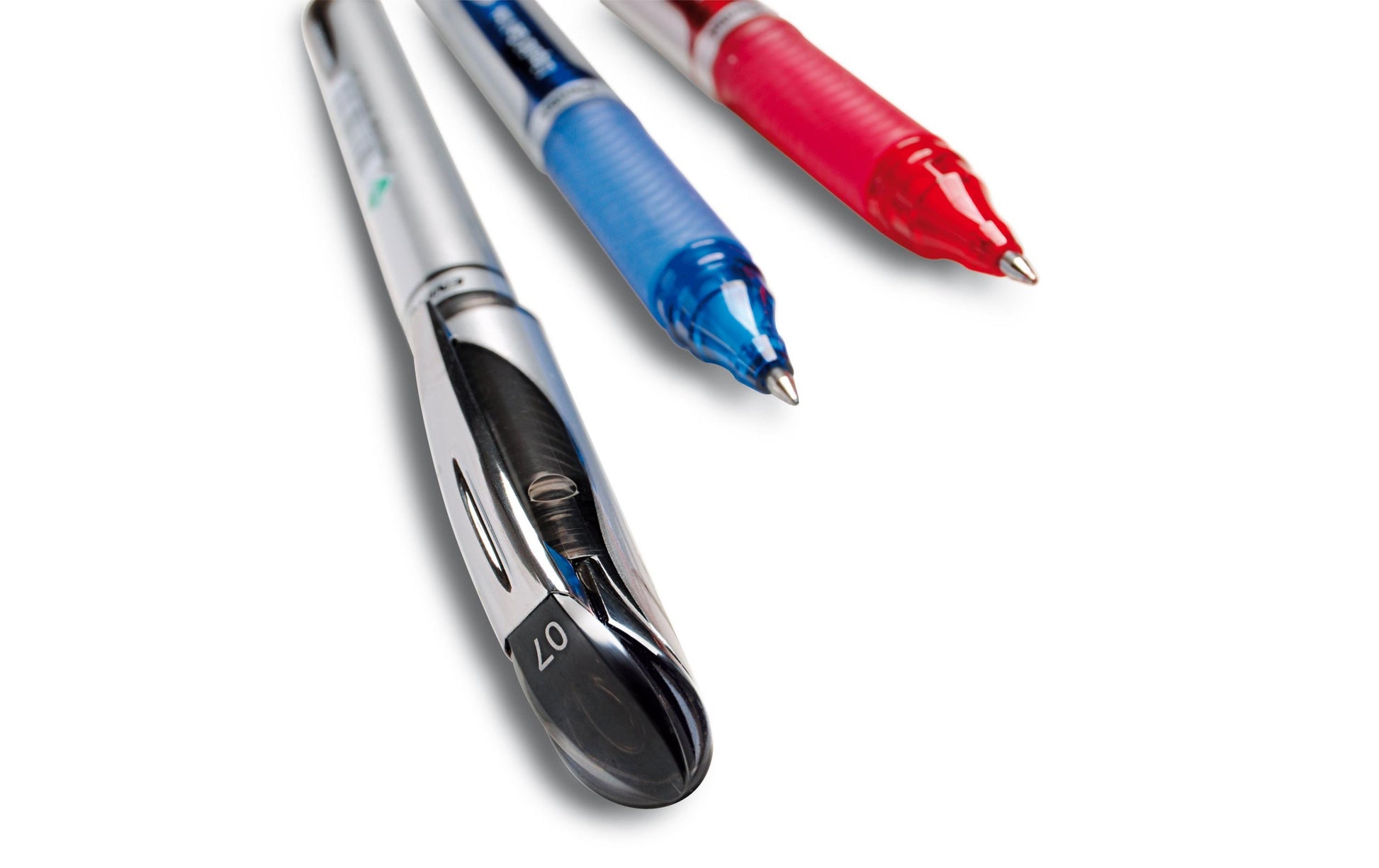Pentel EnerGel BL57 Gelschreiber, Kappe – Schwarz, Spitze 0,7 mm, schnelltrocknend, nachfüllbar, 12er-Set