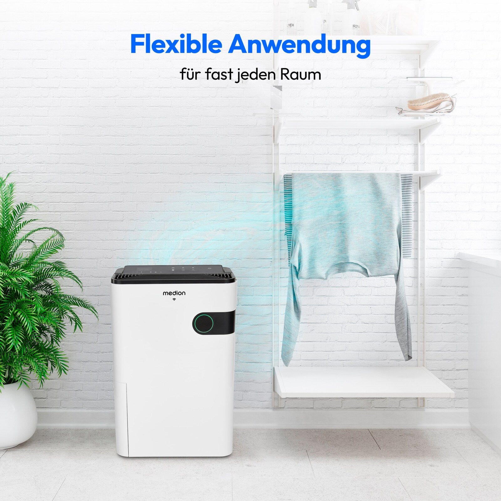 Medion DH30S Luftentfeuchter – 24 l/24 h, bis 40 m², Tank 5 l, App-Steuerung, schwarz