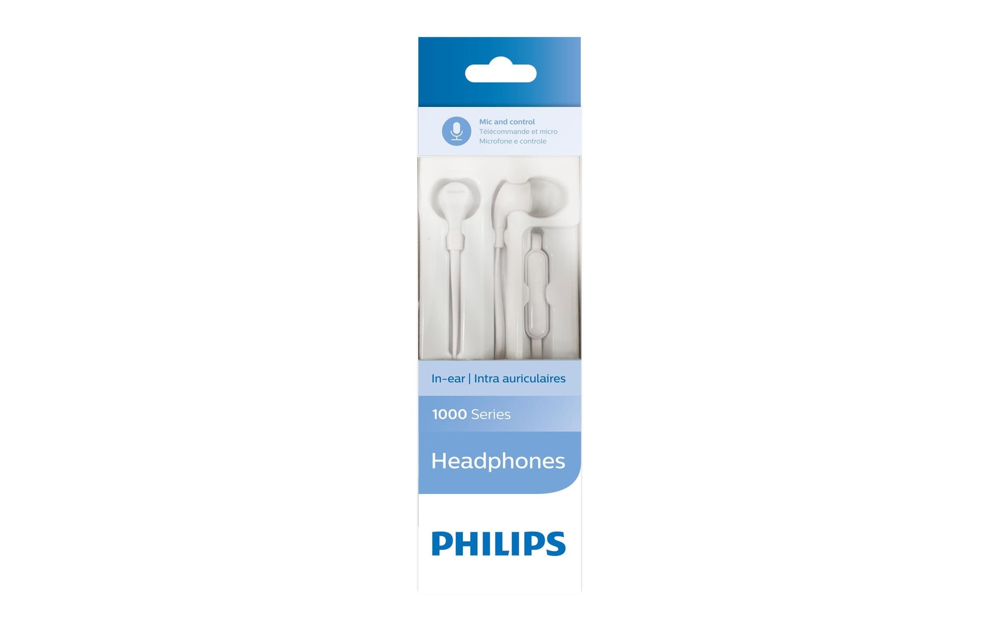 Philips TAE1105WT/00 In-Ear Kopfhörer – Stereo, Kabelgebunden, 3,5 mm Klinke, Weiss