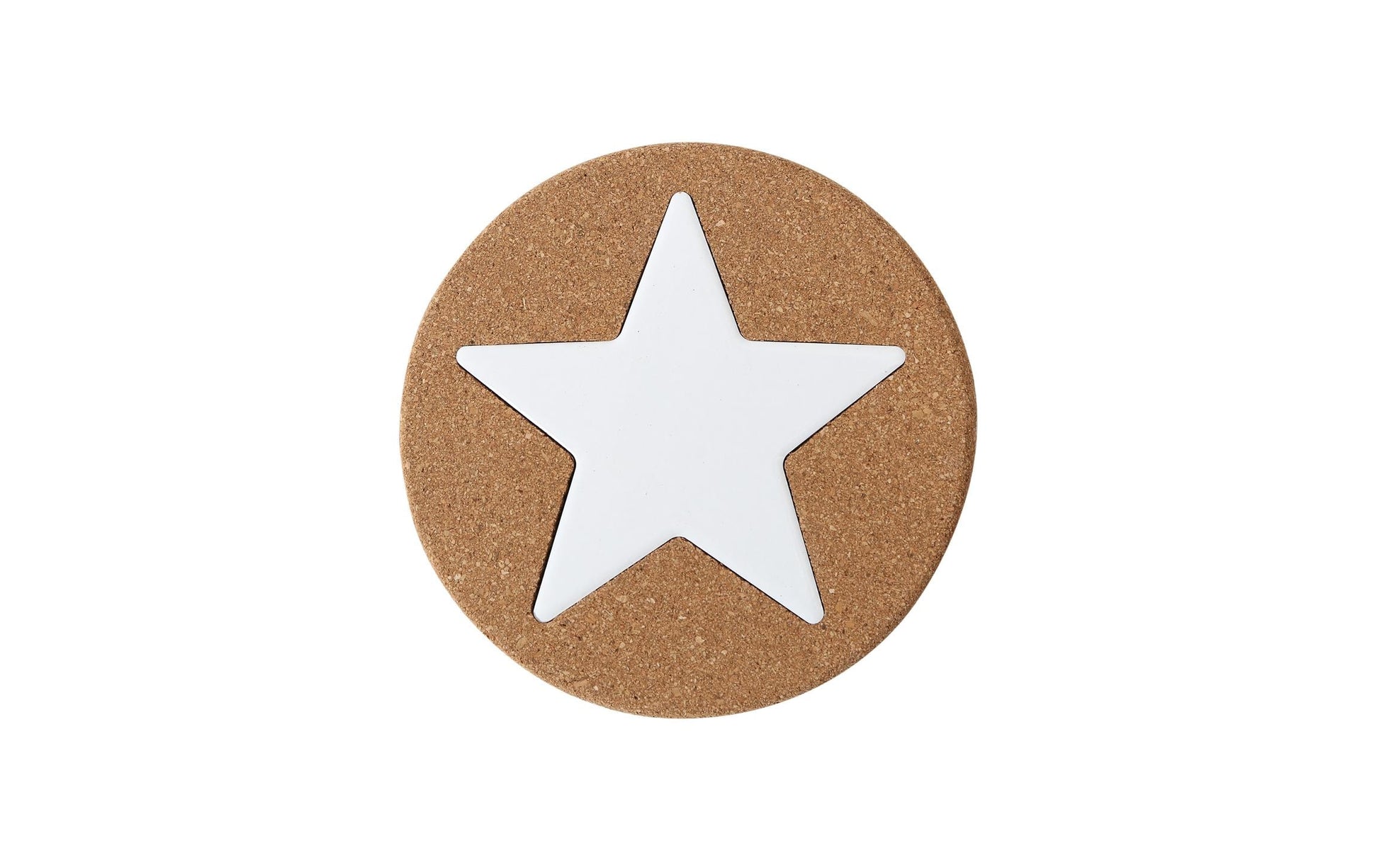 I am Creative Untersetzer – 20,0 × 20,0 cm, Porzellan/Kork, Braun