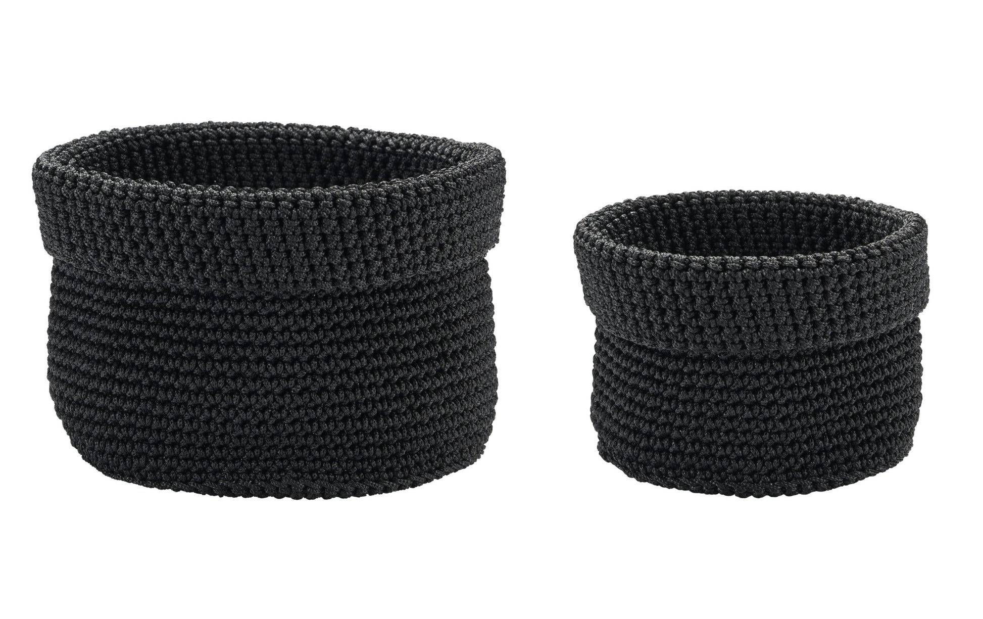 Diaqua Aufbewahrungskorb – Polypropylen – Schwarz – 2er Set