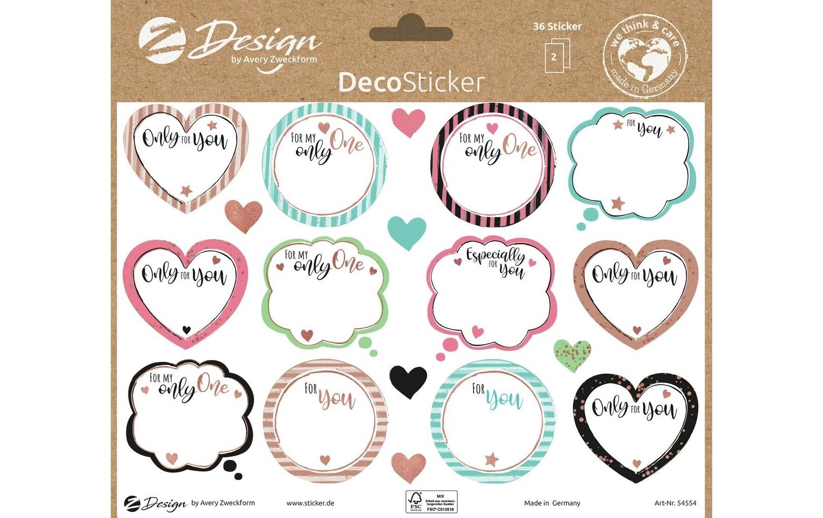 Z-Design – Sticker A5, Kreismotiv, Mehrfarbig, 2 Bögen