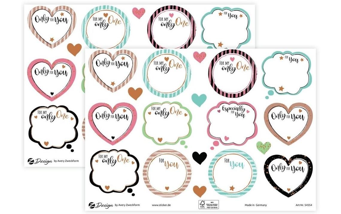 Z-Design – Sticker A5, Kreismotiv, Mehrfarbig, 2 Bögen