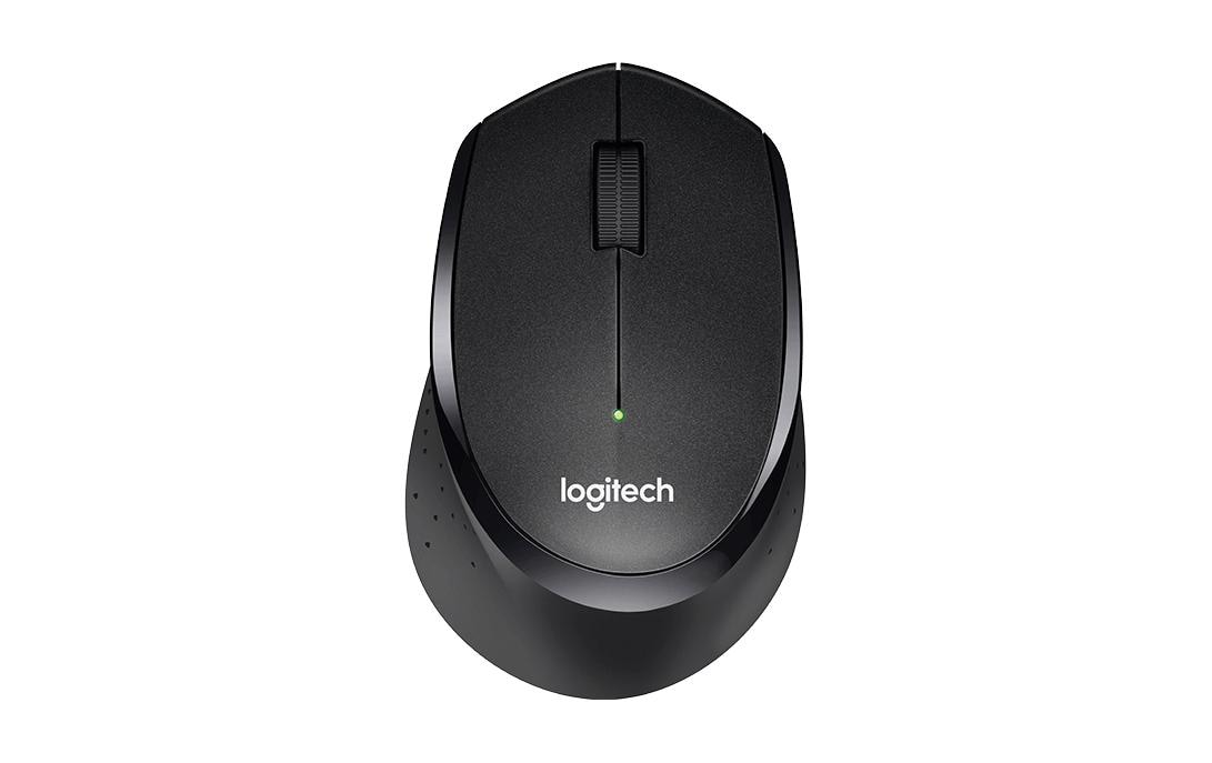 Logitech B330 Silent Plus Business-Maus – kabellos, 2,4 GHz, Silent-Tasten, schwarz