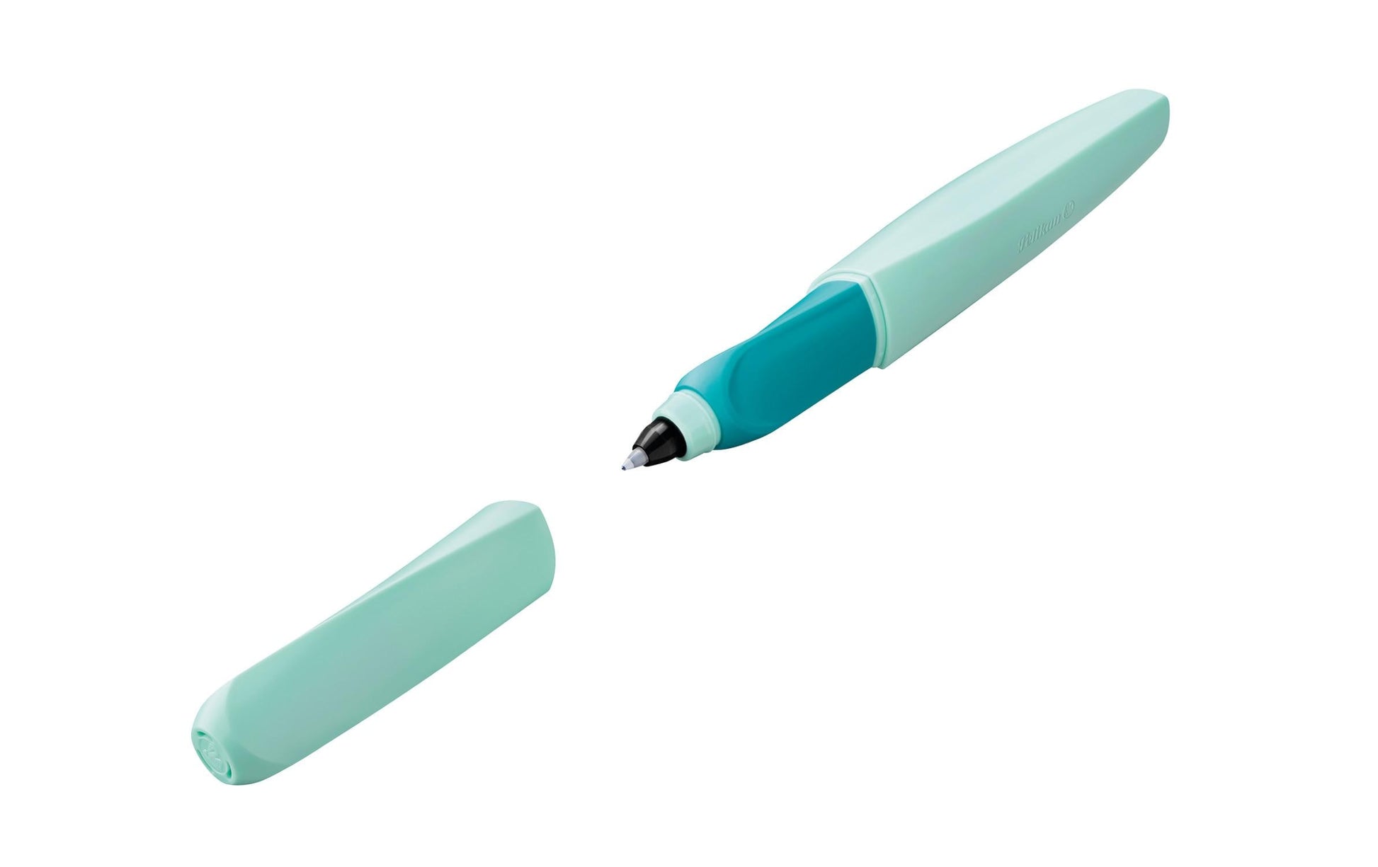 Pelikan Twist – Tintenroller, mit Kappe, 0,4 mm, blau, für Rechts- und Linkshänder